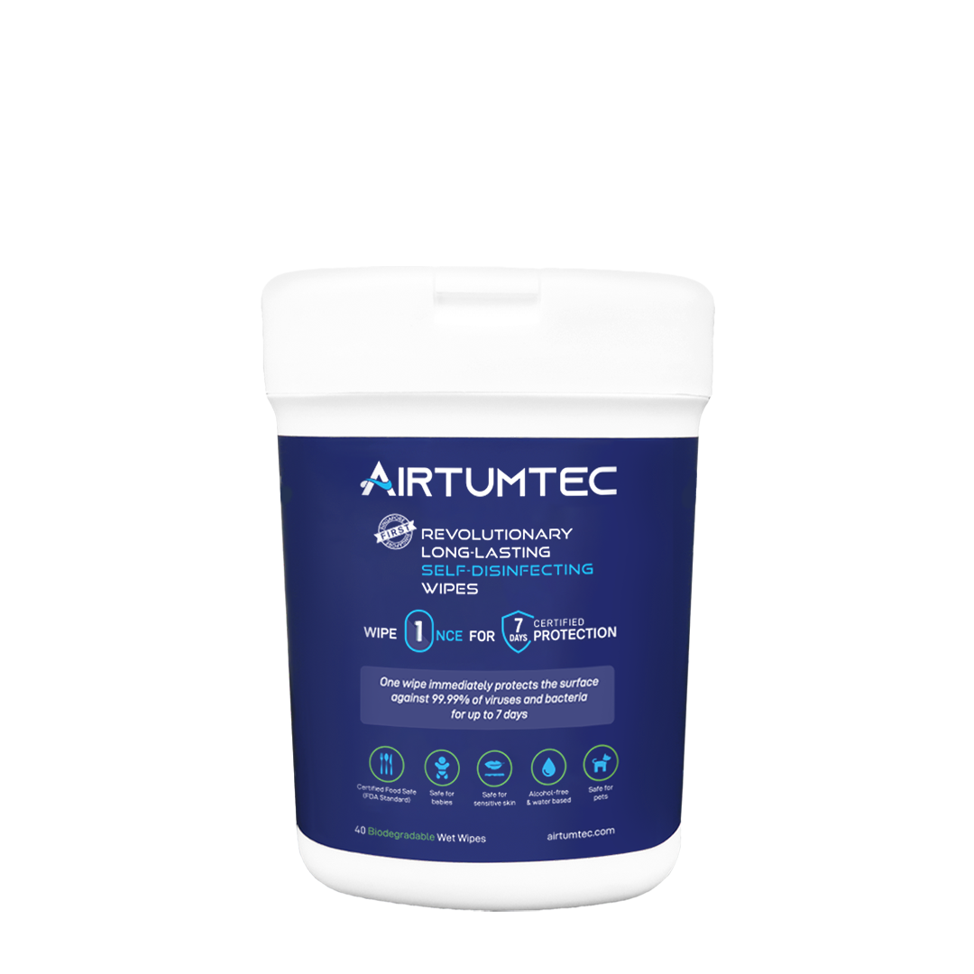 Airtumtec Long-Lasting Self-Disinfecting Wipes (40 sheets)